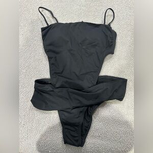 Black One-Piece Swimsuit